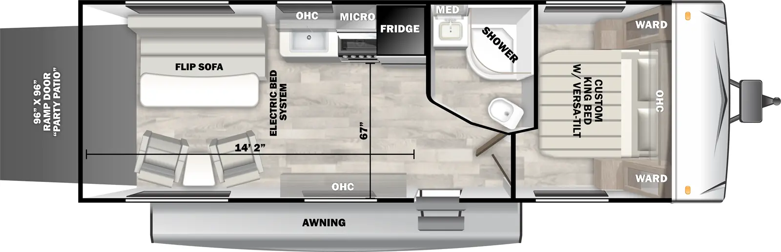 X Lite Northwest 251SSXL Floorplan